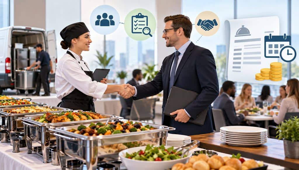 Corporate catering house account agreement with Net 30 invoicing